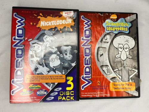 Video Now 4 Discs Nickelodeon Lot SpongeBob Fairy Odd Parents Jimmy Neutron - $9.90