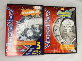 Video Now 4 Discs Nickelodeon Lot SpongeBob Fairy Odd Parents Jimmy Neutron - £7.93 GBP