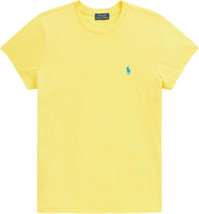 Polo Ralph Lauren Womens Yellow Soft Knit Crewneck Tee T-Shirt XL XLarge PRL-113 - £36.81 GBP