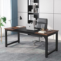 Executive Desk, Large Office Computer Desk with Thicken Frame, - £437.29 GBP