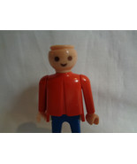 Vintage 1974 Playmobil Blue / Red Suit Outfit Male Man Figure - no hair - £1.42 GBP