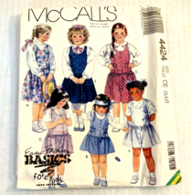 Vintage Sewing Pattern McCall&#39;s 4424 Children&#39;s Jumper - Easy Fashion Basic - $5.44 CAD
