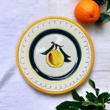 MCM Stangl Plate Dish USA Pottery Fruit Yellow Green Bread &amp; Butter Plate(s) 6¼” - £8.93 GBP