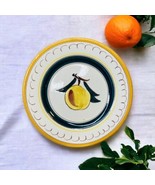 MCM Stangl Plate Dish USA Pottery Fruit Yellow Green Bread &amp; Butter Plat... - £8.77 GBP