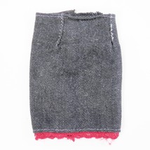 2007 Barbie Fashion Fever Pack Black Denim Jean Penci Skirt Red Hem L3392 - £4.78 GBP