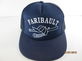Vintage Snapback Trucker Mesh Hat Faribault MN Little League Baseball Ca... - £7.54 GBP