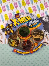 Vintage 1995 Marvel Comics X-Men Hero Pack Fat Slammer Caps Set, SEALED - $14.99