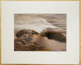 Tom Adams Photography Rapids Rocks Siuslaw River Oregon Matted Photo Art 8 x 10 - £19.94 GBP