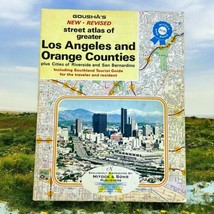 VTG Goushas Street Atlas of Greater Los Angeles &amp; Orange County 1976-1977 Maps - £14.52 GBP