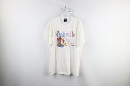 Vtg 90s Streetwear Mens Large Spell Out Nashville Home of Country Music T-Shirt - £27.21 GBP