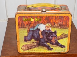 Vintage 1968 Gentle Ben Embossed Metal Lunchbox - $79.20