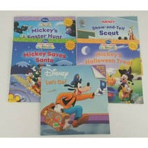 Lot of 5 Paperback Books Mickey Mouse &amp; Friends, Mickey Mouse Clubhouse, Goofy - £12.95 GBP