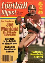 VINTAGE Jan 1988 Football Digest Magazine Joe Montana 49ers - £15.52 GBP