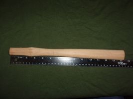 NEW 14 IN. BROWN SOLID WOOD TOOL REPLACEMENT HANDLE W/ I INCH OVAL HEAD ... - $12.66