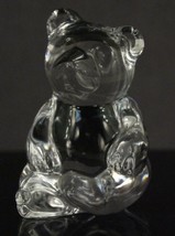 Princess House Crystal Glass BERNIE BEAR Paperweight Figurine 813 Pets Series - £11.34 GBP