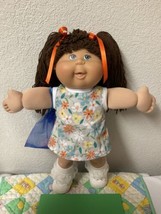 Vintage Cabbage Patch Kid Play Along Girl PA-11 Brown Poodle Hair Gray E... - $195.00