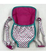 My Sweet Love Babydoll Toy Front Carrier Polka Dot Pink Blue White - $7.92