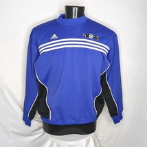 Men&#39;s Sweater Adidas Soccer Pullover Sweater for Men Blue Large - $14.25