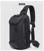  Fashion Casual Outdoor Trip Pack Crossbody  Bag USB Charging Anti-theft Men&#39;s O - £140.99 GBP