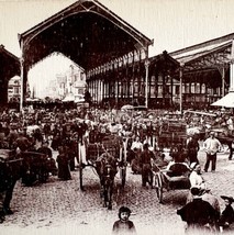 Bordeaux France Market Square Downtown 1910s WW1 Era Postcard PCBG12A - £15.75 GBP