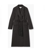 Reiss Arla Double Breasted Wool Blend Classic Coat, Charcoal Gray, Size ... - $499.00
