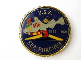 US Navy USS Sea Poacher SS 406 World War II Submarine Challenge Coin - £36.46 GBP