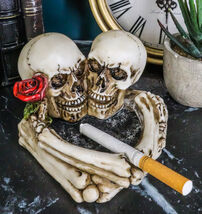 Love Never Dies Skeleton Ashtray Resin Figurine 4.5&quot;L Day Of The Dead Fi... - €12,84 EUR