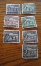 000 Turks &amp; Caicos Raking Salt Stamps Set of 7 1d/4 1d/2 1d. - £17.29 GBP