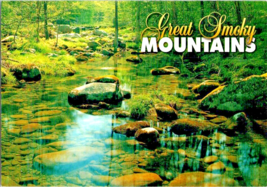 Postcard North Carolina  Great Smoky Mountains Little Pigeon River 6 x 4 Inches - £3.86 GBP