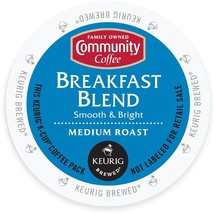 Community Coffee Breakfast Blend Coffee 18 to 144 Keurig Kcup Pods Pick Any Size - £17.98 GBP+