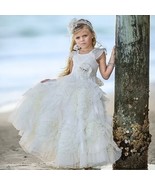 Dollcake &quot;Best Wishes Eternity Frock&quot; Elegant White Girls Dress Size 6 NWT - $6,814.26 MXN