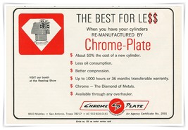 Print Ad Chrome Plate Inc The Best for Less 1968 1/2-Page Advertisement - $9.70