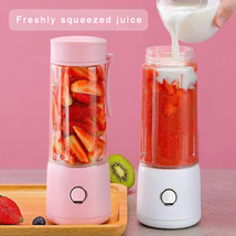 fmhyoye Fruit presses, Portable juicer cup, household rechargeable juicer - £33.59 GBP