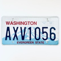  United States Washington Evergreen State Passenger License Plate AXV1056 - $205.22 MXN