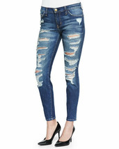 Current Elliott Womens 27 1280 Stiletto Benett Tattered Destroyed Skinny Jeans - £21.64 GBP