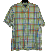 Polo Ralph Lauren Shirt Size Large Bob Camp Green Plaid SS Button Front ... - £18.55 GBP