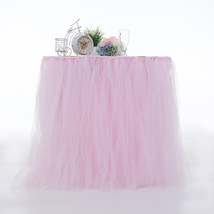 Any Color TABLE TUTU Skirt Rainbow Table Tulle Skirt Tutu Tulle Table Decoration image 11