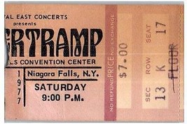 Vintage Supertramp Ticket Stumpf Juni 4 1977 Niagara Falls New York - $49.40