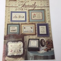 Family Cross Stitch Pattern Book Leisure Arts 25 Designs Terrie Lee Stei... - $9.88
