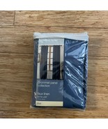 Essential Home Grommet Panel Collection Faux Linen Blue 40” X 63” Only 1... - $7.85