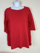 NWT Avenue Womens Plus Size 22/24 (2X) Red Sweater 3/4 Sleeve - £15.65 GBP