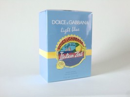 Dolce &amp; Gabbana D&amp;G Light Blue Italian Zest Men&#39;s EDT 75ml - 2.5 Oz BNIB Sealed - £111.41 GBP