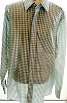Uomo Brooks Brothers Blu Bottoni Manica Lunga Camicia Cotone 17 1/2 SKU0... - $7.13