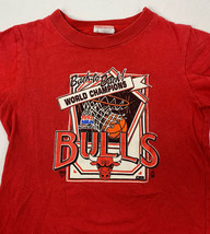 Vintag Chicago Bulls T Shirt 1992 NBA Champions Jordan 90s USA Boys Size 7 - £23.50 GBP