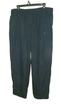 Vintage Nike Men&#39;s XL Lined Athletic Pants 36 x 33 Ankle Zip Navy Blue - £19.18 GBP