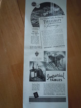 Vintage Imperial Tables Print Magazine Advertisements 1937 - £3.90 GBP