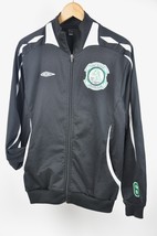 Vtg UMBRO Track Jacket Full Zip Tony Glavin Soccer Club patch Black Mens... - £11.68 GBP