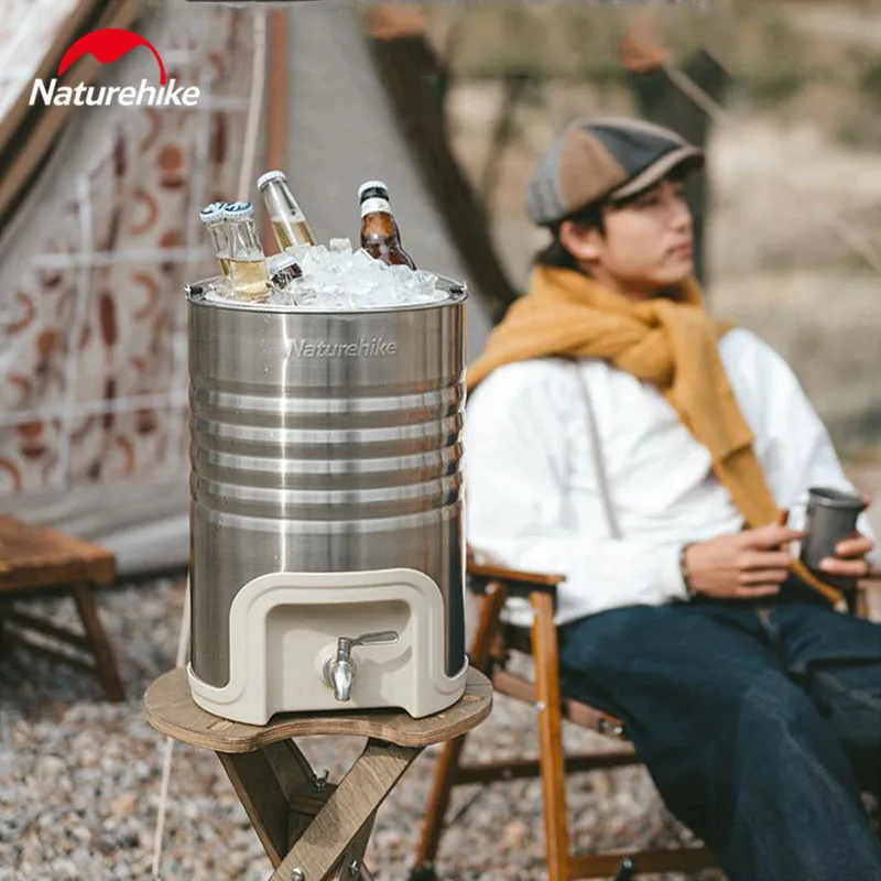 Naturehike 10L Stainless Steel Insulated Bucket Outdoor Picnic Camping J... - £210.06 GBP