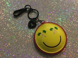 Victoria&#39;s Secret PINK palm tree smiley w/ mirror keychain New - $9.49