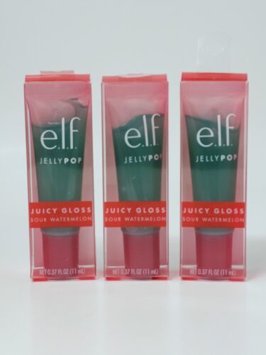 Primary image for New 3x ELF Cosmetics JellyPop Juicy Gloss Sour Watermelon